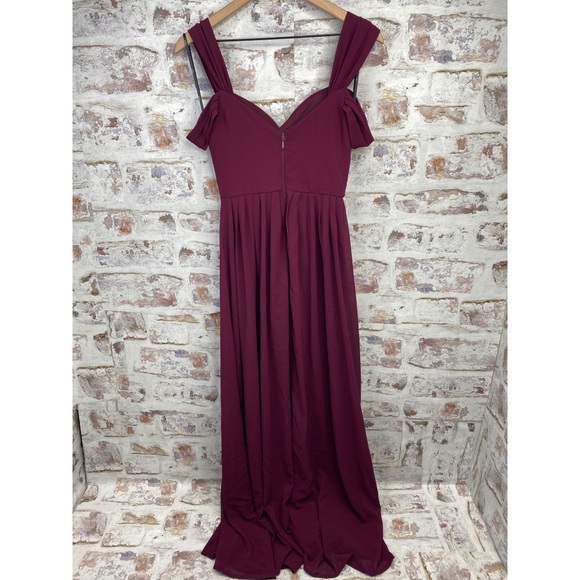 Lulus Maroon Prom Elegant Dress XS - Picture 2 of 6